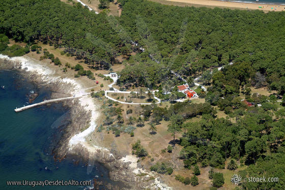 Vista aérea de un sector de la Isla Gorriti