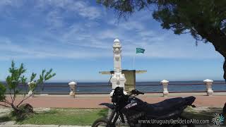 Recorrido desde un vehículo por la rambla de Piriápolis