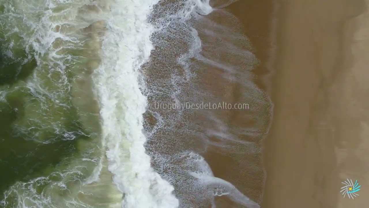 Video aéreo en la larga costa atlántica