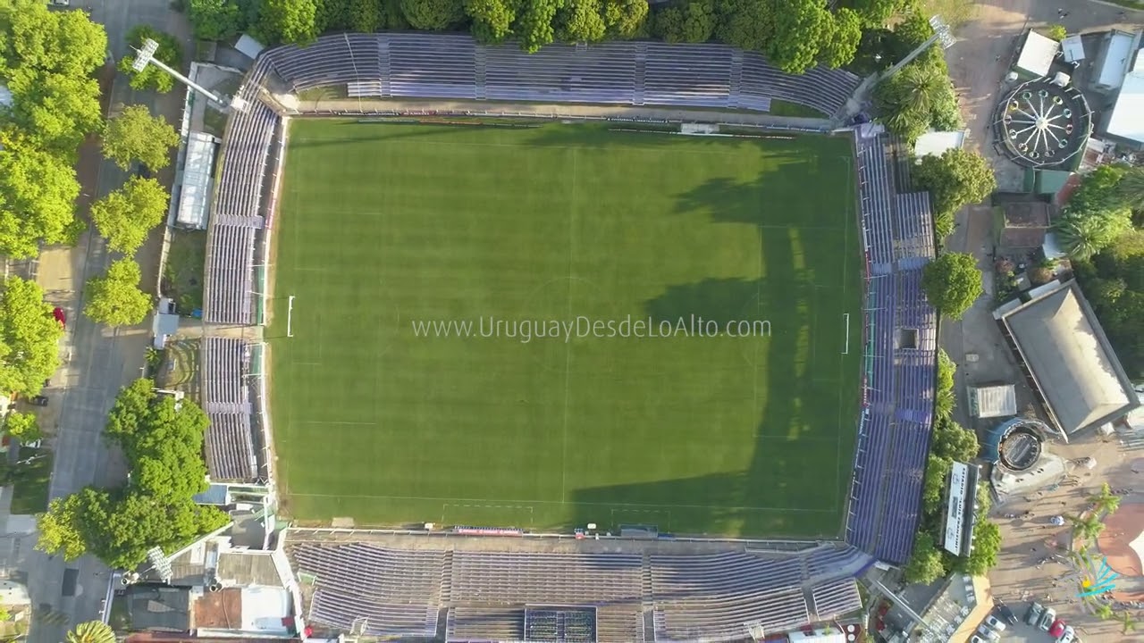 Video aéreo del estadio Luis Franzini, Parque Rodó, Montevideo