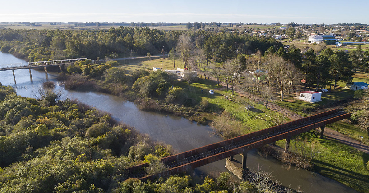 Puentes sobre el arroyo Fraile Muerto, Cerro Largo Uruguay Desde Lo Alto